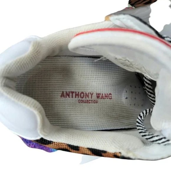 Anthony Wang X Dollskill Cucumber-01 Leopard Lace Up Hidden Heel Sneaker Size 7 - Picture 2 of 7